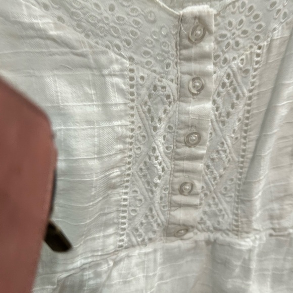 Torrid White Smocked Tank Top - Picture 8 of 9